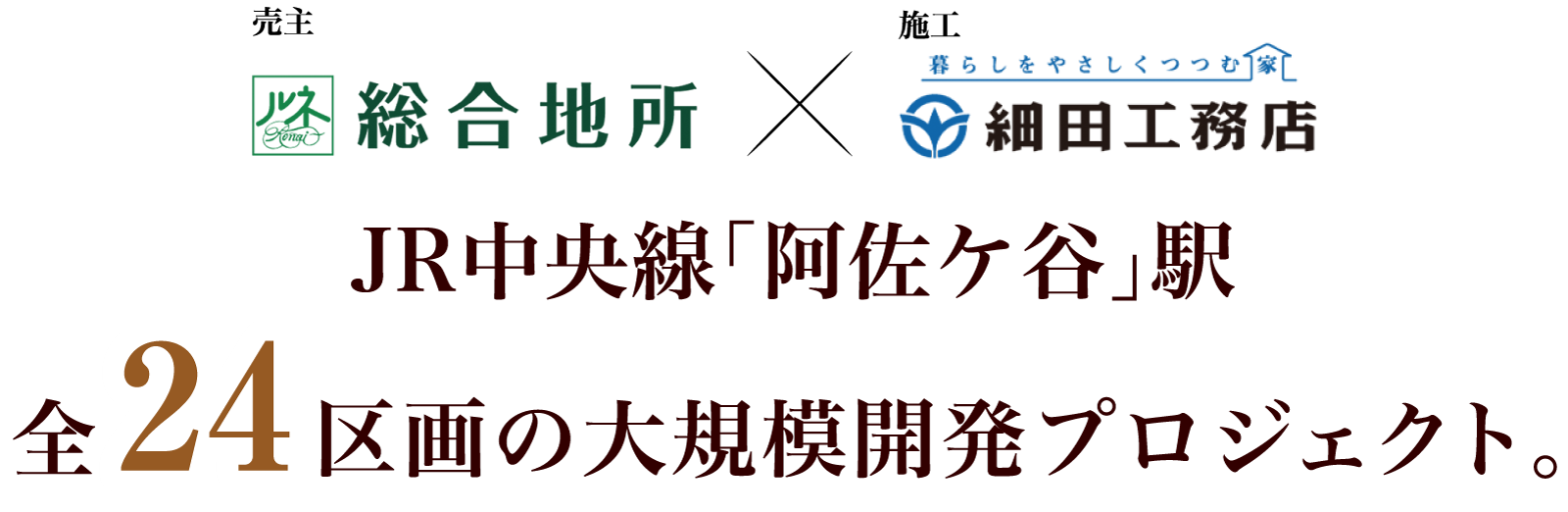 JR中央線「阿佐ヶ谷駅」全24区画の大規模開発プロジェクト