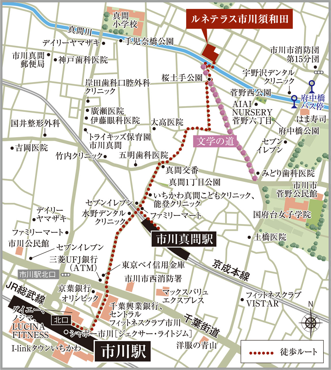 〈現地拡大図〉