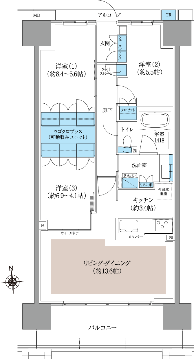 B type 通常間取り