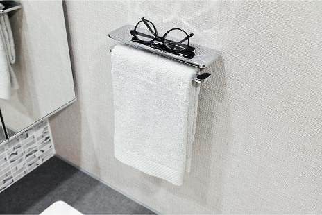 カウンター付タオルバー