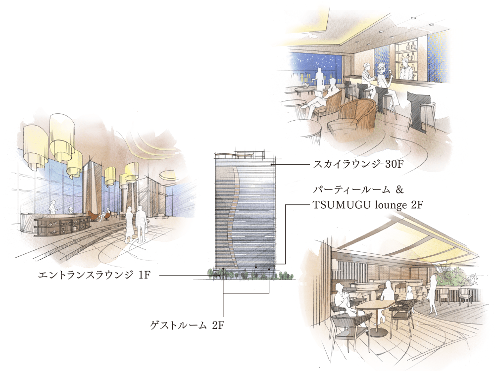 共用施設イメージイラスト