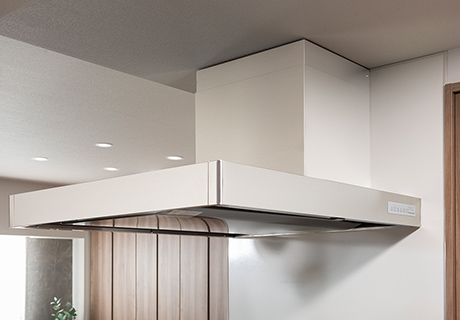 ホーロー整流板付きレンジフード