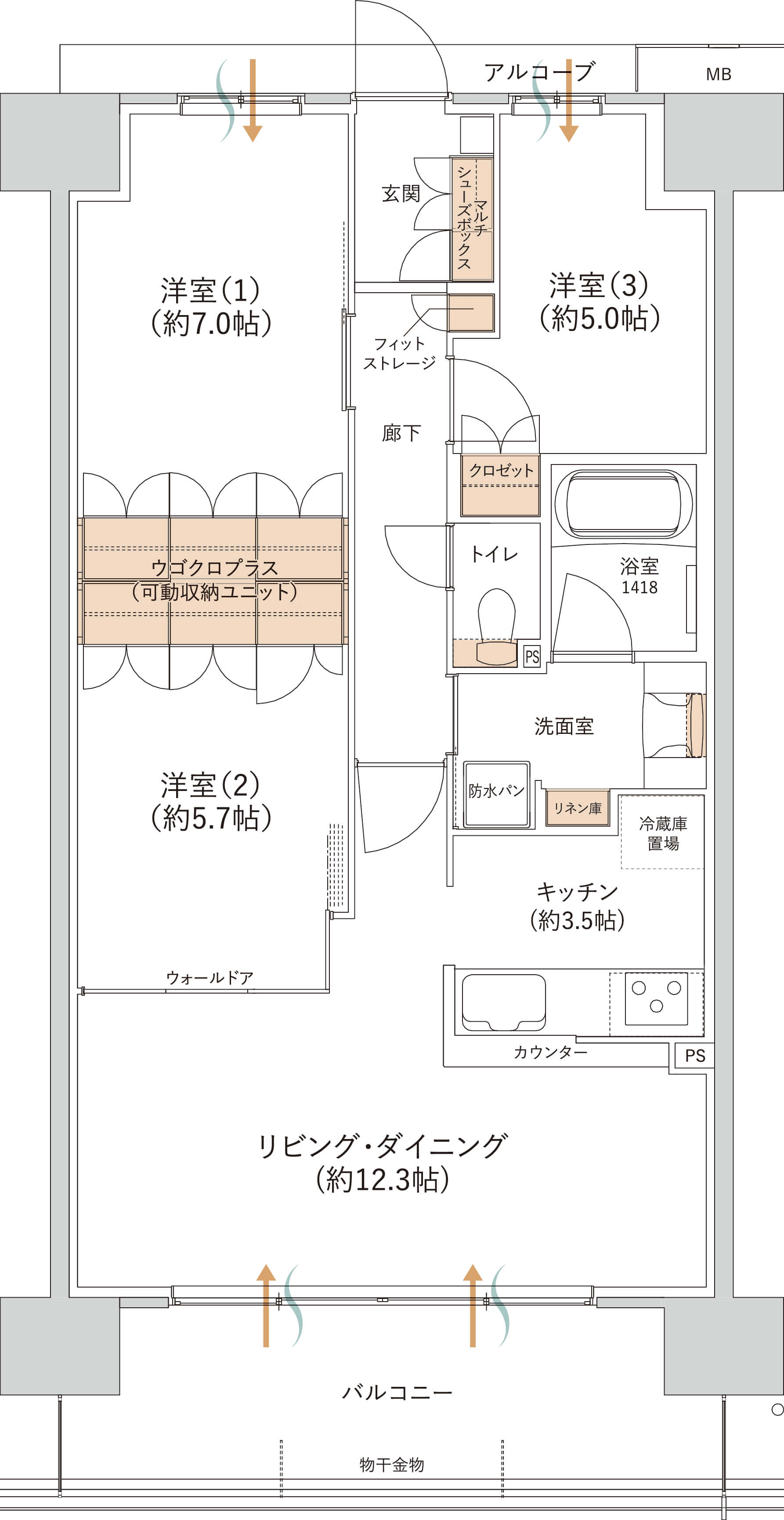 Fタイプ間取り図